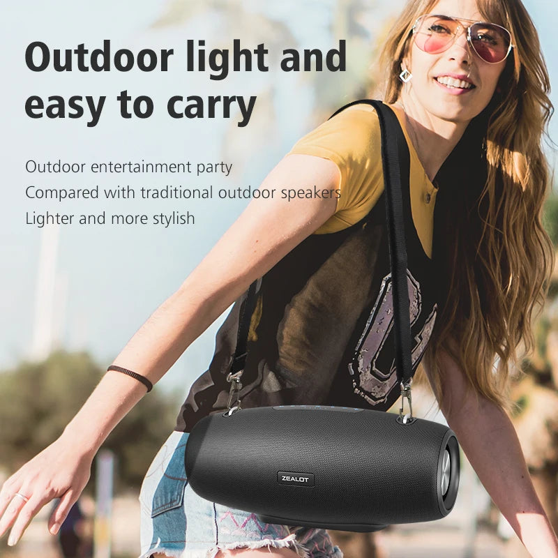 ZEALOT S67 60W Bluetooth Speaker Output Power Bluetooth Speaker with Excellent Bass Performace Hifi speaker - Image 6