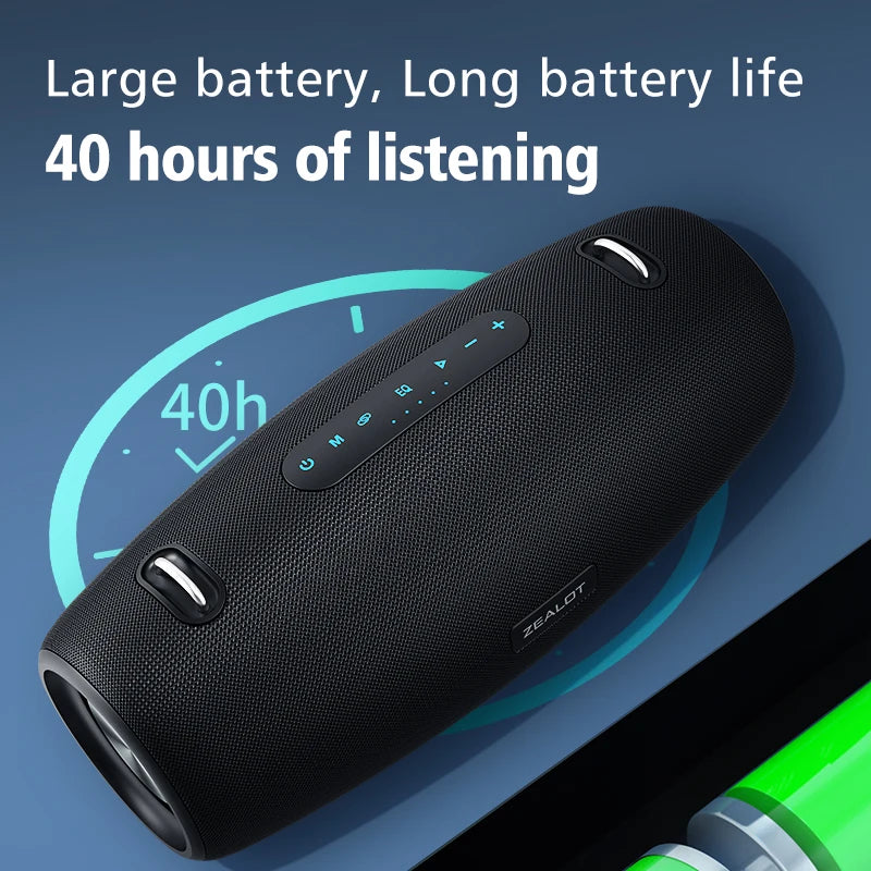 ZEALOT S67 60W Bluetooth Speaker Output Power Bluetooth Speaker with Excellent Bass Performace Hifi speaker - Image 8